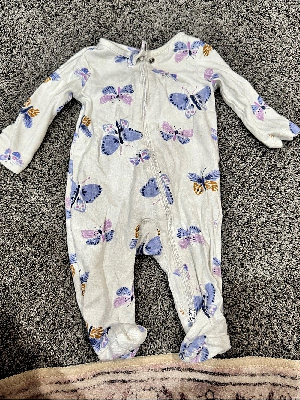 Carter's Butterfly Footie Baby 3M
